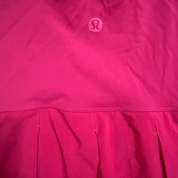 NWOT Box-Pleat Short Lined Tennis Dress in color passion - Picture 7 of 11